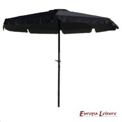 Europa Leisure Parasol - 3m - Black