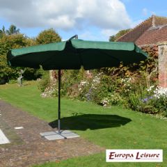 Europa Leisure Cantilever Parasol - 3m - Green