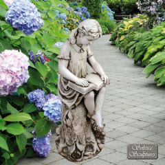 Europa Leisure Mary Reading Girl Statue