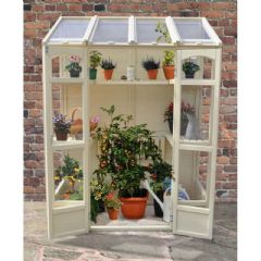 Forest Garden Victorian Tall Wall Greenhouse - W5ft x D2ft