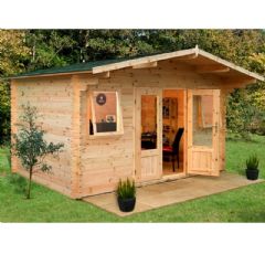 Forest Garden Nevis Log Cabin - W13ft x D13ft