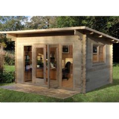 Forest Garden Melbury Log Cabin - W13ft x D9.5ft