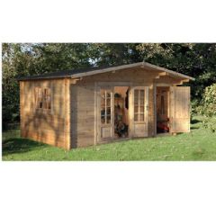Forest Garden Wrekin Log Cabin - W15.5ft x D11.5ft