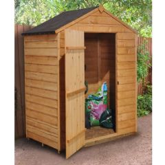 Forest Garden Overlap Dip Treated Apex Shed - W5ft x D3ft