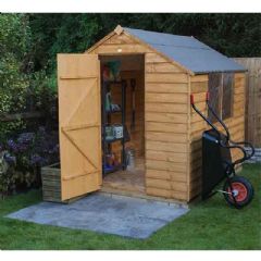 Forest Garden Overlap Dip Treated Apex Shed - W6ft x D8ft