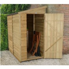 Forest Garden Overlap Pressure Treated Wall Shed - W3ft x D6ft