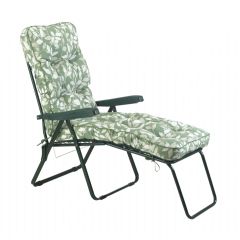 Greenfingers Deluxe Cotswold Sun Lounger - Leaf