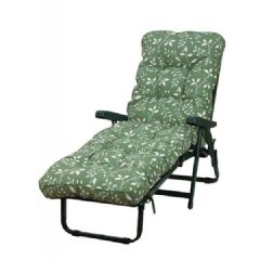 Greenfingers Deluxe Sun Bed - Country Green