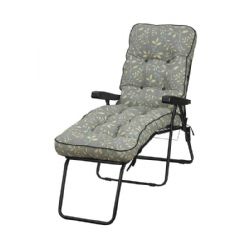 Greenfingers Deluxe Sun Lounger - Teal