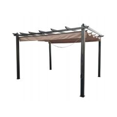 Glendale Seville Pergola Gazebo 4m x 3m - Mocha
