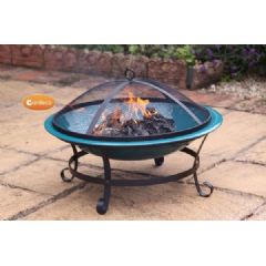 Gardeco Orielo Fire Bowl - Enamel Green