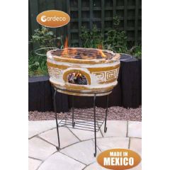 Gardeco Asador Azteca Clay BBQ Grill - Ochre