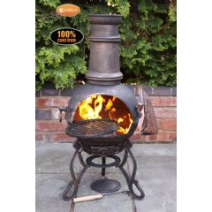 Gardeco Toledo Cast Iron Chimineas - Bronze