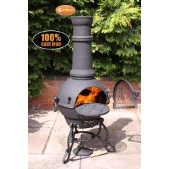 Gardeco Toledo Cast Iron Chimineas - Black
