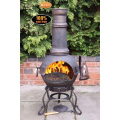 Gardeco Toledo Cast Iron Chimineas - Bronze