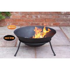 Gardeco Emrys Cast Iron Fire Bowl 60cm Dia