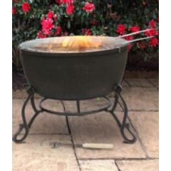 Gardeco Meridir Extra Large Cast Iron Fire Bowl - Diameter 65cm