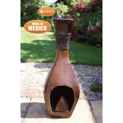 Gardeco Tonala Chiminea - Mottled Brown