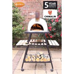 Gardeco Pizzaro Traditional Pizza Oven - Natural Clay - Includes Stand