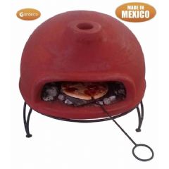 Gardeco Mexican Table Top Pizza Oven with Metal Stand