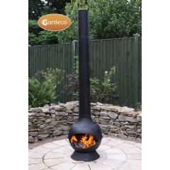 Gardeco Kaska Contemporary Cast Iron Chiminea