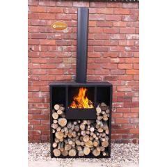 Gardeco Eeron Log Fireplace - Extra Large - Height 200cm
