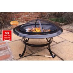 Gardeco Cassio Fire Bowl - Enamel Black