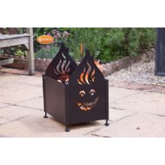 Gardeco Wacky Fireplace with Flame and Face Cut Out