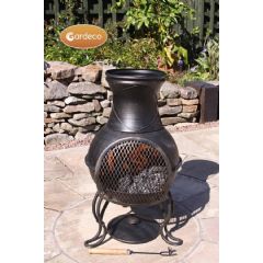 Gardeco Roxie Small Steel Chiminea - Height 70cm