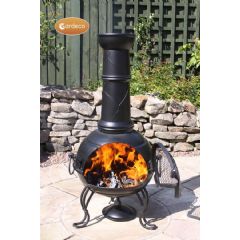 Gardeco Madison Steel Chiminea - Height 106cm