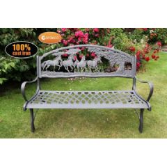 Gardeco Horses and Trees 2 Seater Bench