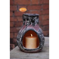 Gardeco Earth Candle Chimenea & Vanilla Candle