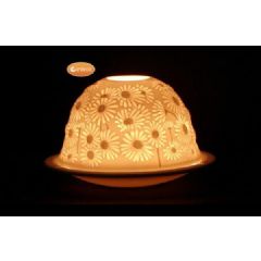 Gardeco Porcelain LED Tealight - Daisies