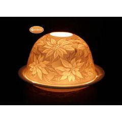 Gardeco Porcelain LED Tealight - Chrysanthemum