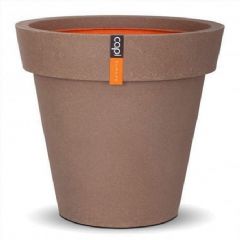 Capi Urban Vase Rim Planter - Brown - Diameter 48cm x H44cm