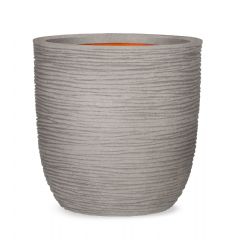 Capi Nature Ribbed Pot Ball Planter Range - Grey