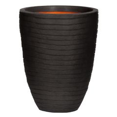 Capi Nature Elegant Low Row Vase Planter Range - Black
