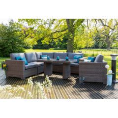 Norfolk Leisure Maui 6 Seater Lounge Set - Light Brown