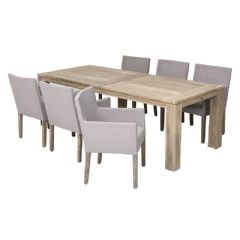 Norfolk Leisure Lifestyle Ltd Corona 6 Seater Dining Table - Grey Teak