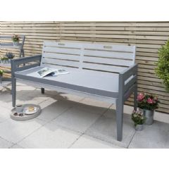 Norfolk Leisure Lifestyle Ltd Grigio 3 Seater Bench - Grey