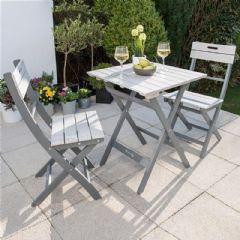 Norfolk Leisure Lifestyle Ltd Grigio 2 Seater Bistro Set - Grey