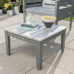 Norfolk Leisuer Grigio 50cm Side Table - Grey