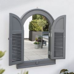 Norfolk Leisure Grigio Arch Garden Mirror