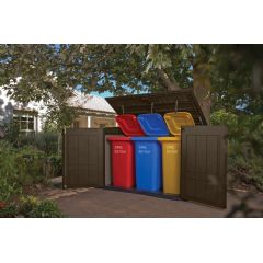 Keter Grande Store Triple Bin Store