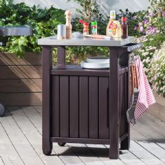 Keter Wheeled Small BBQ Table - 135L