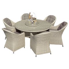 Norfolk Leisure Lifestyle Ltd Sheringham 6 Seater Dining Set - Grey