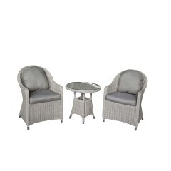 Norfolk Leisure Lifestyle Ltd Sheringham 2 Seater Bistro Set - Grey