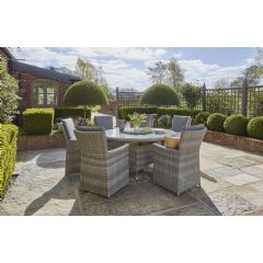 Norfolk Leisure Lifestyle Ltd Burnham 6 Seater Dining Set - Grey