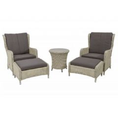 Norfolk Leisure Queen 2 Seater Lounge Set - Grey