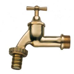 3P Technik 3/4 Metal Bib Tap with PTFE Tape - Brass
